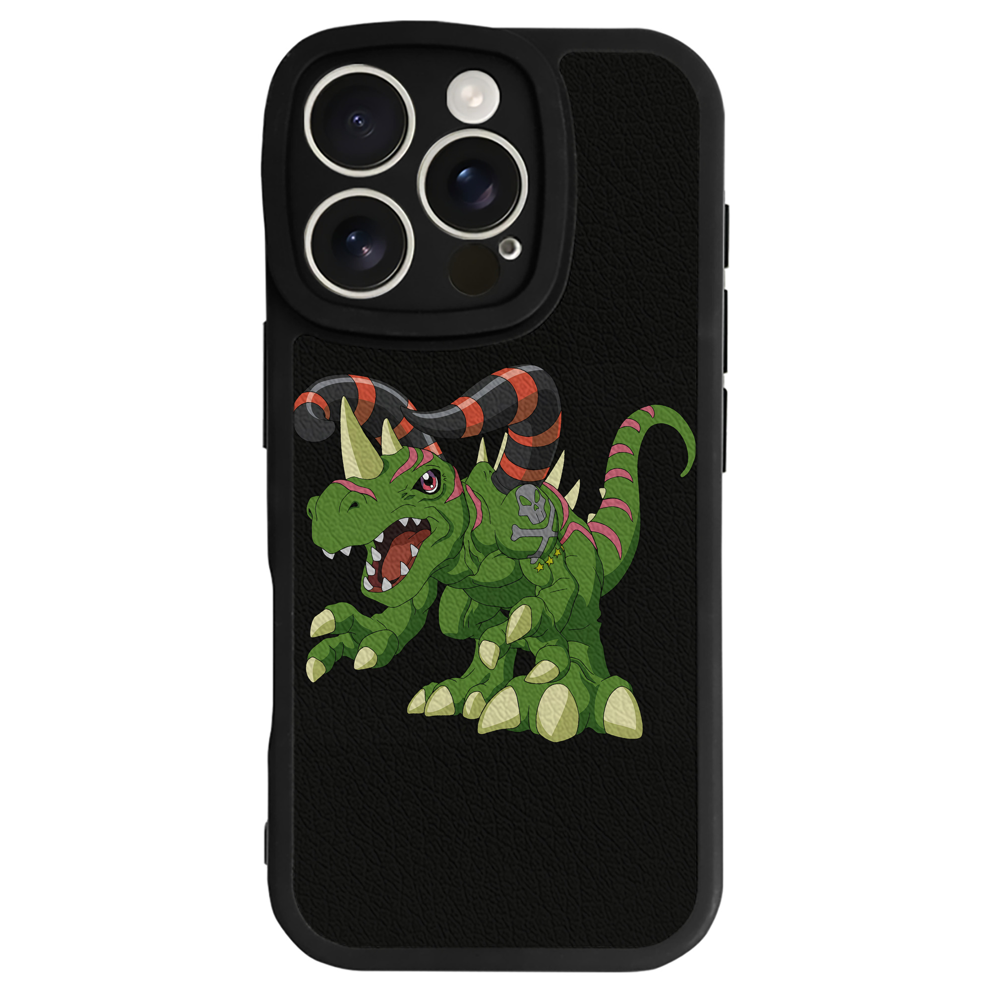 （画像用） Digimon デジタルモンスター/デジモン 【iPhone 16シリーズ対応】シリコンスマホケース（レザー調） 材質：シリコン